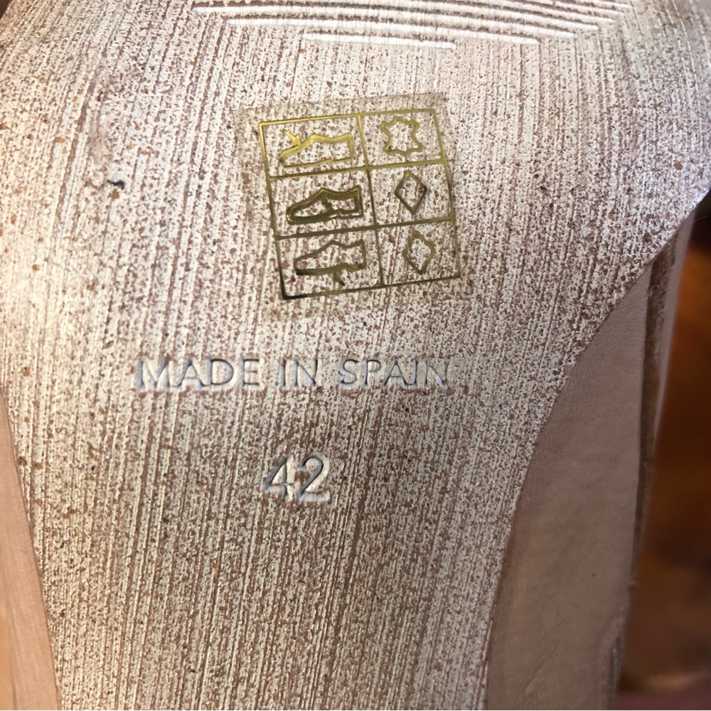 Faryl Robin Pink booties ankle boots square toe chunk block heel festival Sz 42 - Picture 2 of 5